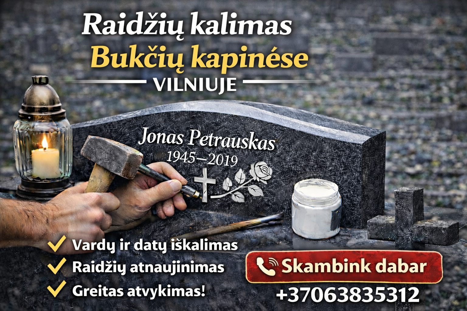 Raidžių kalimas Bukčių kapinėse