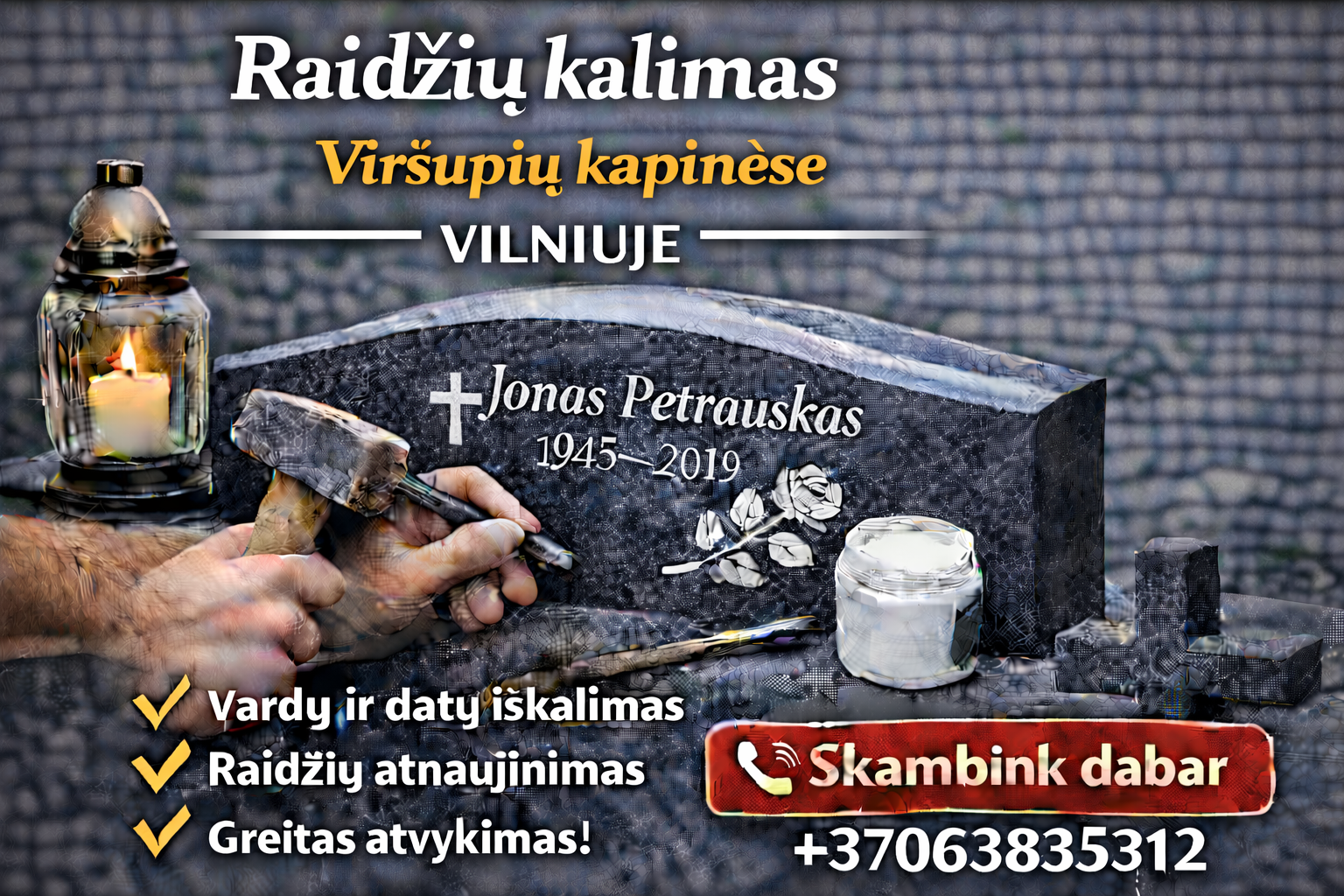 Raidžių kalimas Viršupių kapinėse